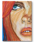 Firelight- original portrait painting