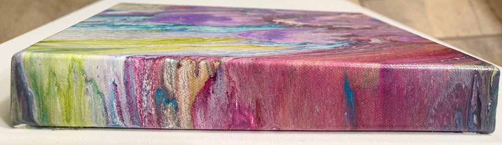 Upstream | Original Abstract Acrylic Pour Painting on Gallery-Wrapped Canvas