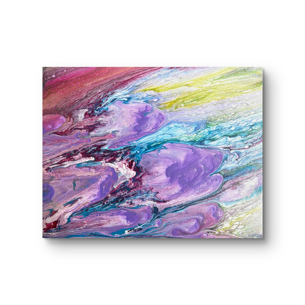 Upstream | Original Abstract Acrylic Pour Painting on Gallery-Wrapped Canvas
