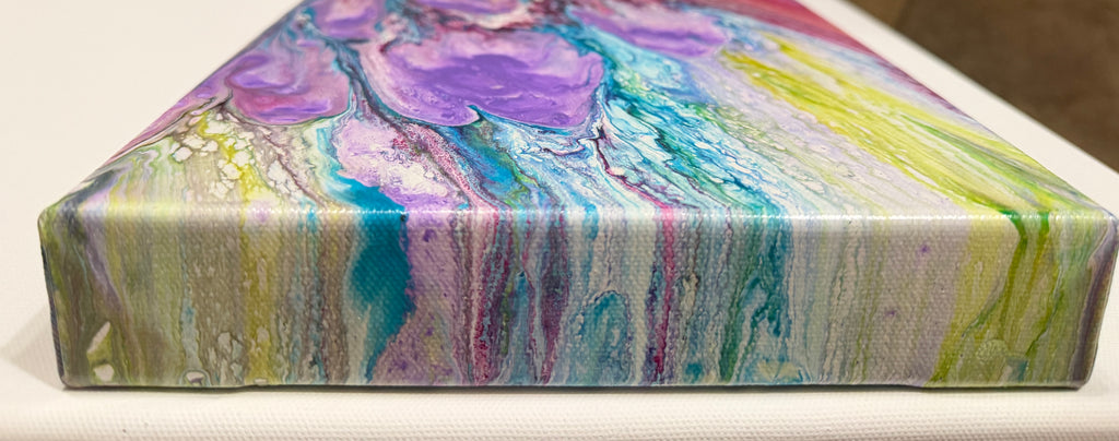 Upstream | Original Abstract Acrylic Pour Painting on Gallery-Wrapped Canvas