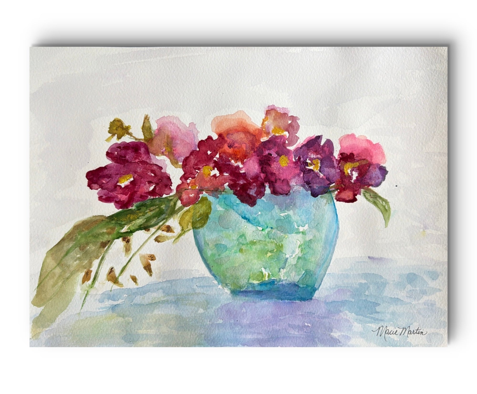 Blue bowl blossoms