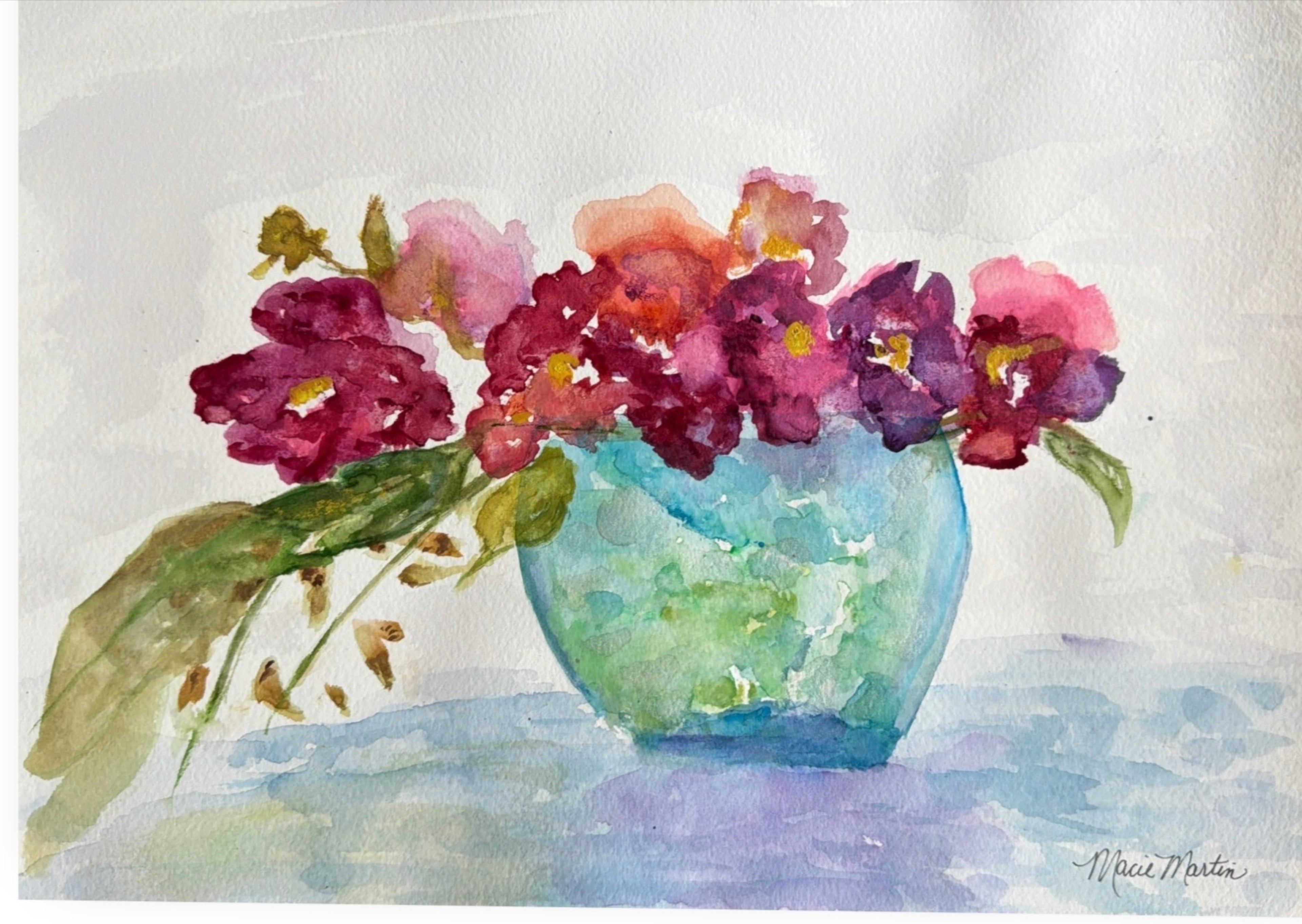 Blue bowl blossoms