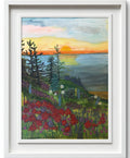 Coastal Wildflower Sunset