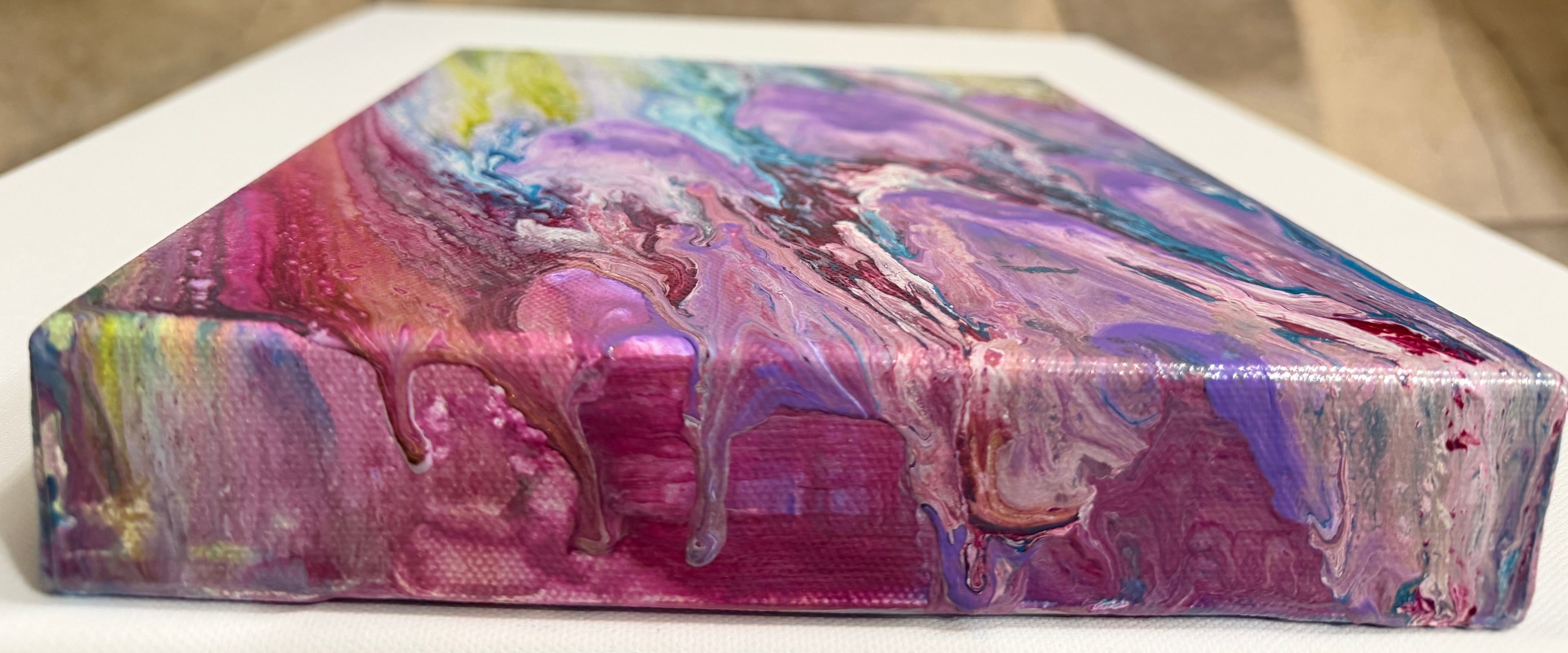 Upstream | Original Abstract Acrylic Pour Painting on Gallery-Wrapped Canvas