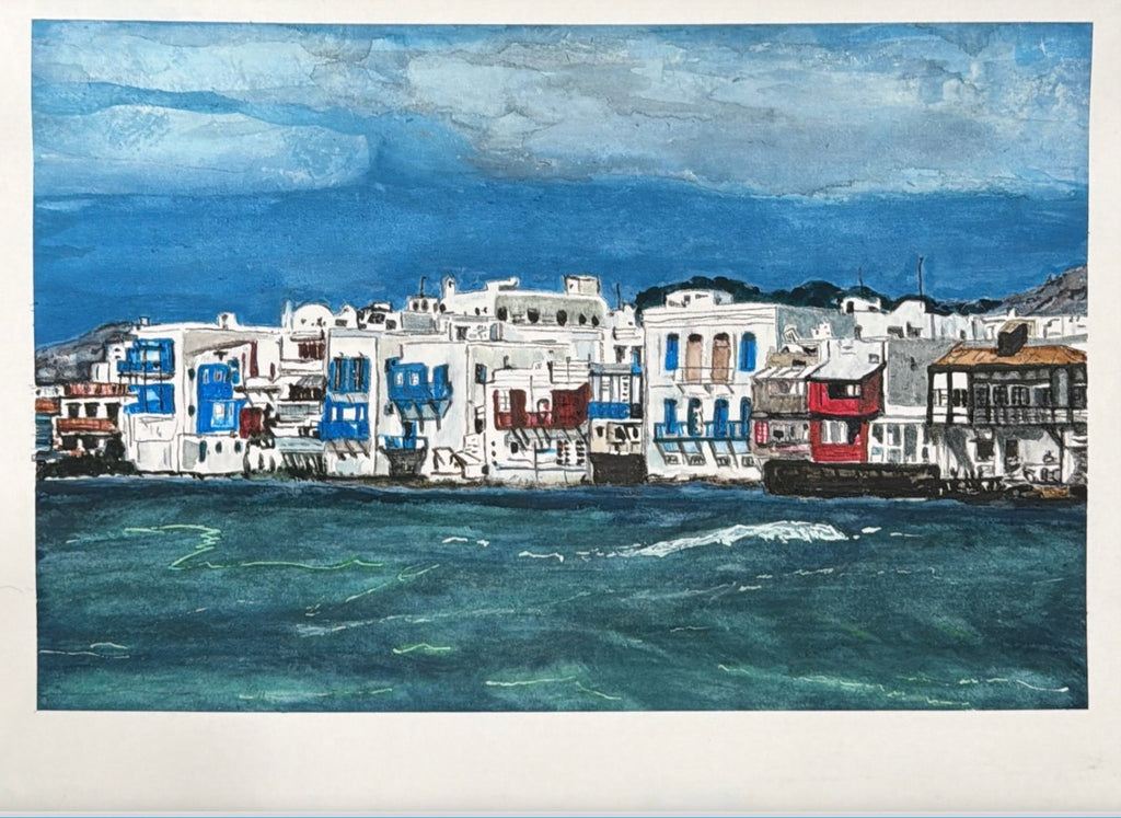 Harbor in mykonos