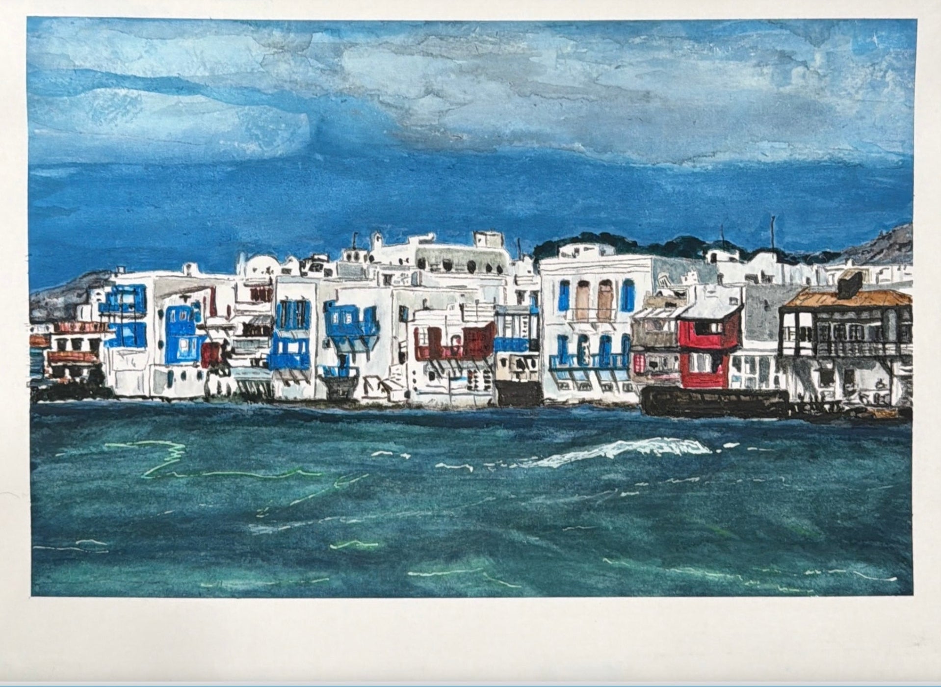 Harbor in mykonos