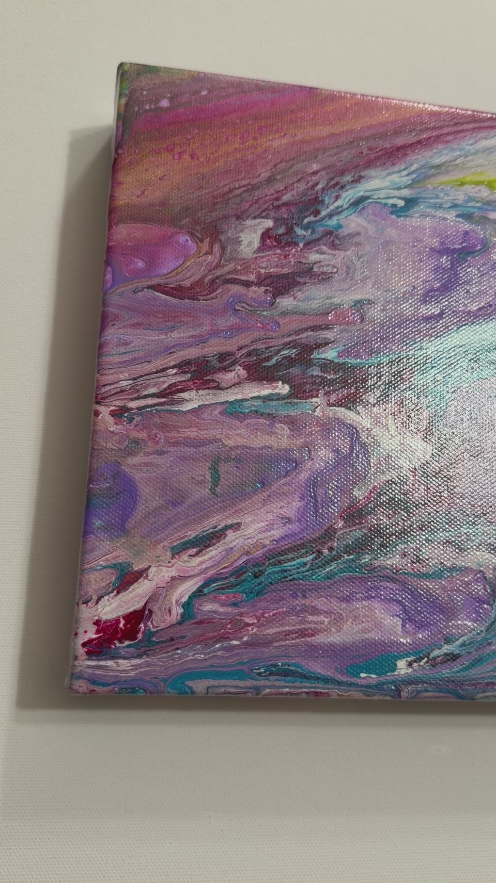Upstream | Original Abstract Acrylic Pour Painting on Gallery-Wrapped Canvas