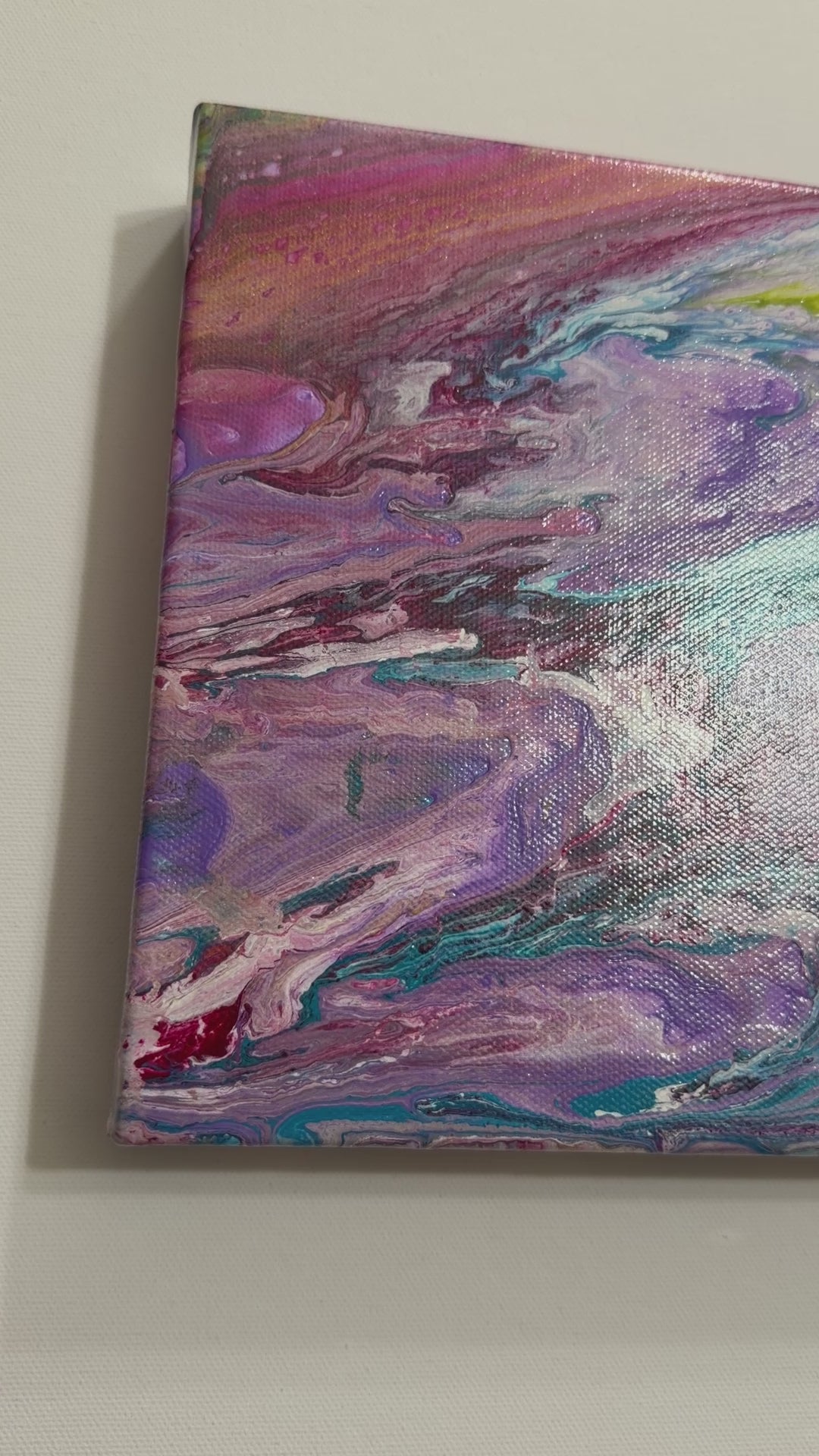 Upstream | Original Abstract Acrylic Pour Painting on Gallery-Wrapped Canvas